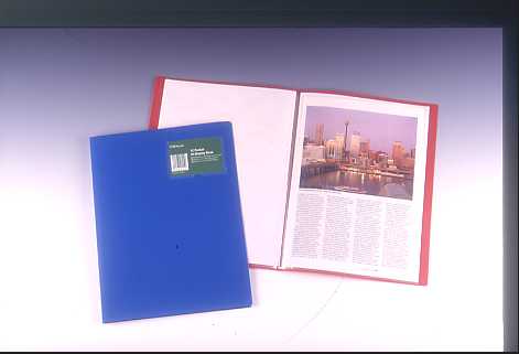 CLEAR BOOK 20P , A4 ; WITH NAME CARD POCKET