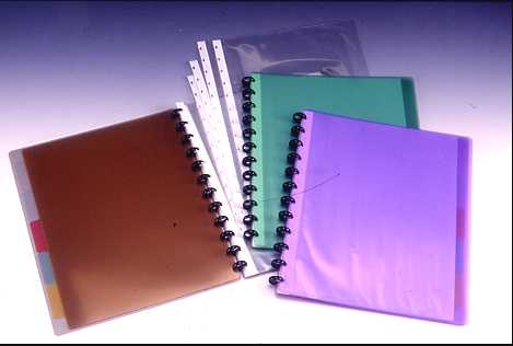 CLEAR BOOK 20P , A4 (TRANSPARENT) ; WITH ``T`` TYPE PUNCHING POCKET ; W/5 INDEX