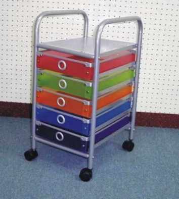 CHEST DRAWER TROLLEY(COLORS DRAWER) W/4 WHEELS & 5 DRAWERS (CHEST DRAWER TROLLEY(COLORS DRAWER) W/4 WHEELS & 5 DRAWERS)