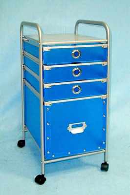 CHEST DRAWER TROLLEY W/4 WHEELS & 4 DRAWERS (Tiroirs CHARIOT W / 4 ROUES ET 4 TIROIRS)