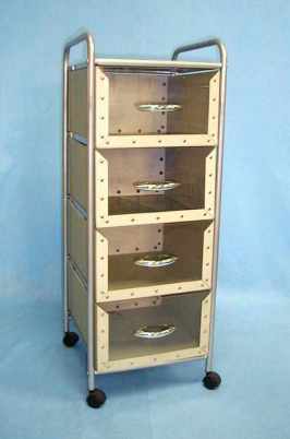 CHEST DRAWER TROLLEY W/4 WHEELS & 4 DRAWERS (CHEST DRAWER TROLLEY W/4 WHEELS & 4 DRAWERS)