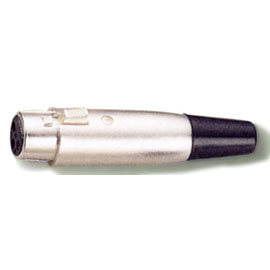 3 Pin Female Mic Silver Plated Connector (3 Pin женская Mic серебро позолоченный разъем)