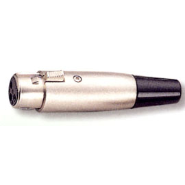 3 Pin Female Mic Nickel Plated Connector (3 Pin Female Mic Nickel Plated Connector)