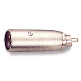 3 Pin Male Mic to RCA Plug Adaptor