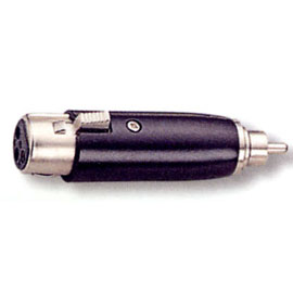 3 Pin Female Mic to RCA Plug Black Adaptor (3 Pin женская ВПК RCA Plug черный Адаптер)