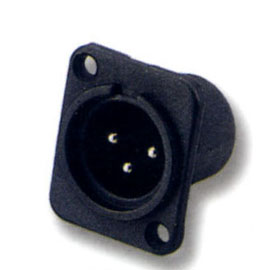 3 Pin Male Mic Black Plastic Connector (3 Pin мужской микрофонный разъем Bl k Plastic)