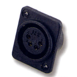 4 Pin-Buchse Mic Black Plastic Connector (4 Pin-Buchse Mic Black Plastic Connector)