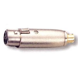 3 Pin Female Mic to 4 Pin Male S Connector Adaptor (3 Pin Female Mic to 4 Pin Male S Connector Adaptor)