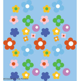 Polyester Shower Curtain - Yep Flowers (Polyester Shower Curtain - Yep Flowers)