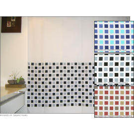 Polyester Shower Curtain - Square Mosaic (Polyester Rideau de douche - Square Mosaic)