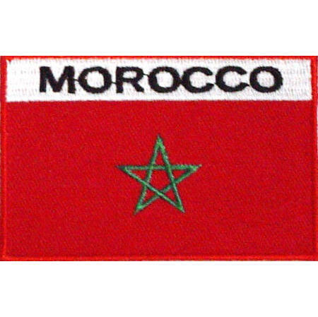 Embroidery Flag Patch - Morocco (Embroidery Patch Drapeau - Maroc)
