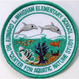 Stickerei Aufnäher, Abzeichen, Emblem - Bildung, Whigham Grundschule (Stickerei Aufnäher, Abzeichen, Emblem - Bildung, Whigham Grundschule)