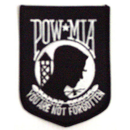 Embroidered Patch, Badge, Emblem - Pow-Mia (Patch brodé, badge, emblème - Pow-Mia)