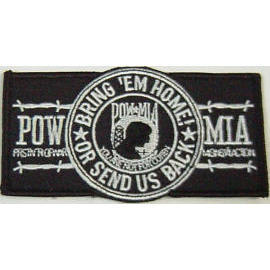 Embroidered Patch, Badge, Emblem - POW-MIA (Patch brodé, badge, emblème - POW-MIA)