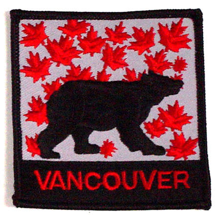 Embroidery Patch, Badge, Emblem - Souvenir - Vancouver, Canada
