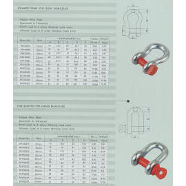 shackle, eye bolt, marine hardware, tow hook, marine hardware, rigging hardware, (manille, piton à œil, le matériel marin, crochet de remorquage, marine hardwa)