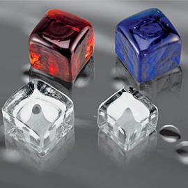 Glass Ice Cube Knobs