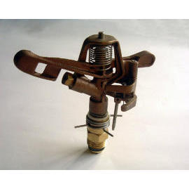 Brass adjustable impact sprinkler