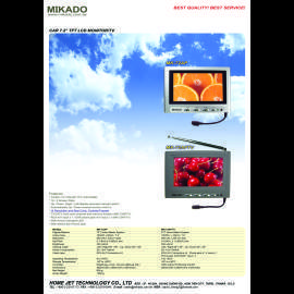 CAR/Home 7.2``TFT LCD TV