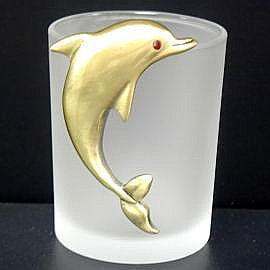 Dolphin Votive Candle Holder (Dolphin поминальной свечи Организатор)