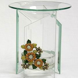 Aroma Burner/Pewter Bees & Flowers-3534 (Арома Burner / Pewter пчел & Цветы-3534)