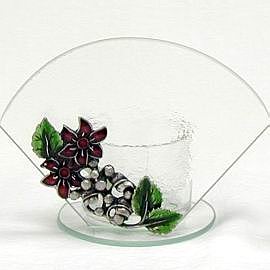 Candle Holder W/Pewter-3542