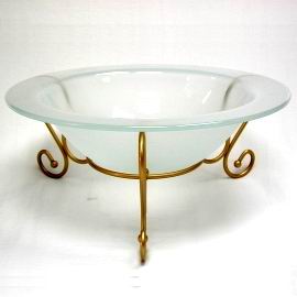 Floating Candle Holder(Glass Bowl W/Wire Stand)-3549 (Floating Candle Holder (Glass Bowl W / Wire Stand) -3549)