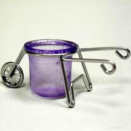 Candle Holder With Iron Wire Stand (Candle Holder with fil de fer Stand)