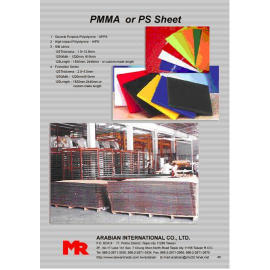 PMMA OR PS SHEET (PMMA oder PS-Platten)