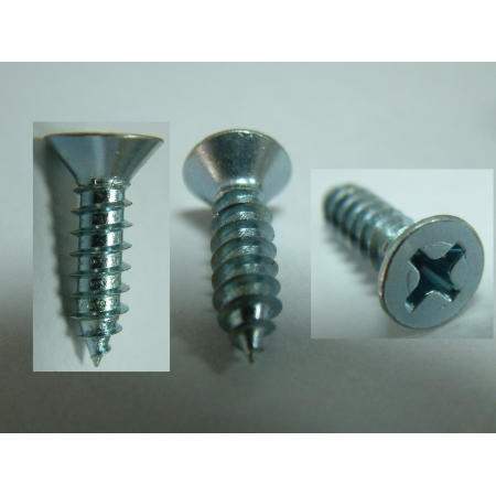 TAPPING SCREW-- PHIL FLAT HEAD SELF TAPPING SCREW ZINC PLATED (BLECHSCHRAUBE - PHIL FLAT HEAD Blechschrauben VERZINKT)