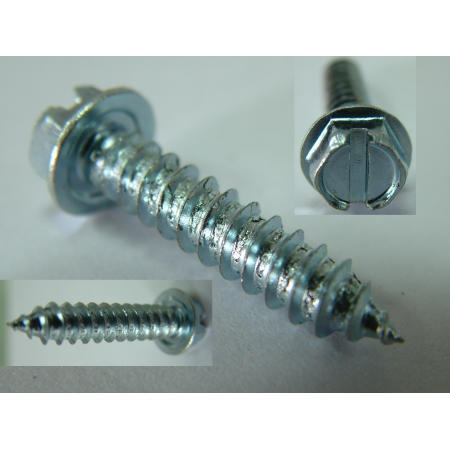 TAPPING SCREW--SLOTTED RECESS HWH SELF TAPPING SCREW ZINC PLATED (Tapping Screw - ЩЕЛЕВОЙ RECESS HWH САМОНАРЕЗАЮЩИЕ ВИНТОВЫЕ оцинкованные)