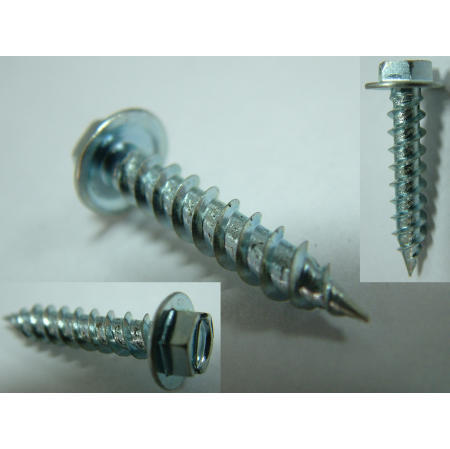 TAPPING SCREW-- HWH HEAD SELF TAPPING SCREW ZINC PLATED (BLECHSCHRAUBE - HWH HEAD Blechschrauben VERZINKT)