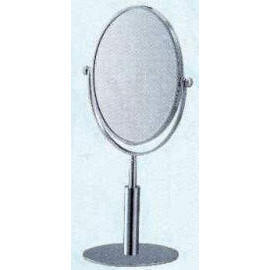 Oval desk-top mirror, 2-sided,mirror (Bureau ovale-miroir, 2 faces, miroir)