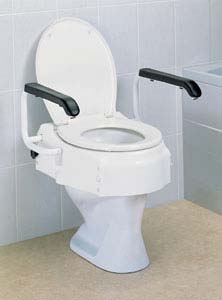 TOILET SEAT RAISER WITH ARMREST (SIEGE DE TOILETTES RAISER avec accoudoir)