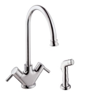 KITCHEN FAUCET W/HOSE SPRAY (Смеситель W / шланга SPRAY)