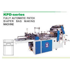 FULLY AUTOMATIC PATCH DIAPER BAG MAKING MACHINE (VOLLAUTOMATISCHE PATCH Wickeltasche MAKING MACHINE)