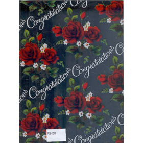 Gifts Wraping Paper Red rose with sliver background (Подарки Wraping бумаги Красная роза с Щепка фона)