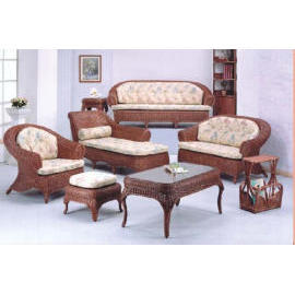 Rattan Sofa Set (Диван из ротанга Установить)