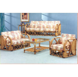 Cane Sofa Set