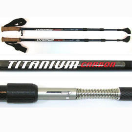 3 SEC. CARBON TITANIUM TREKKING POLE