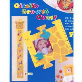 EVA Foam Growth Chart Design in Giraffe