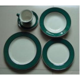 COLOR BANDED DINNER SET (COLOR полосчатых Dinner Set)