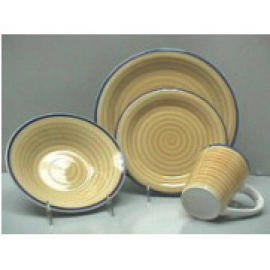 COLOR BANDED DINNER SET (COLOR полосчатых Dinner Set)