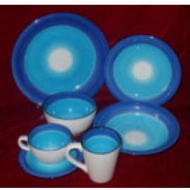 COLOR BANDED DINNER SET (COLOR полосчатых Dinner Set)