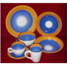 COLOR BANDED DINNER SET (COLOR полосчатых Dinner Set)