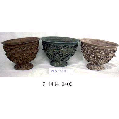 POLYRESIN PLANTER IN 3 COLOURS (Полистоуна PLANTER В 3-х цветов)