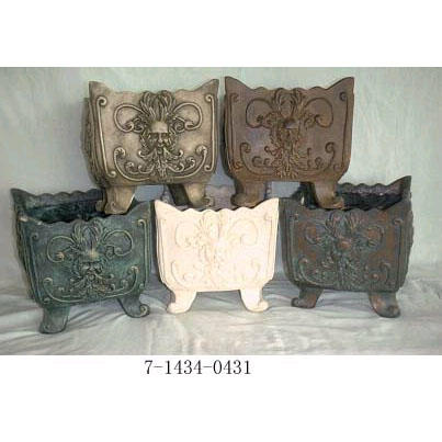POLYRESIN PLANTERS IN 5 COLOURS (POLYRESIN PLANTERS IN 5 COLOURS)