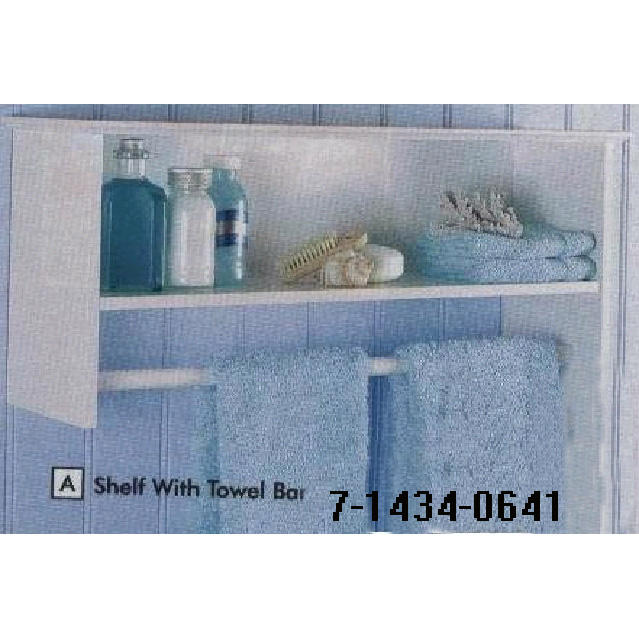 SHELF W/ TOWER BAR