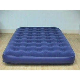 DOUBLE SIZE FLOCKED AIRBED WITH 40 COILS BEAM (Двойной размер стекались надувной матрац с 40 КАТУШКИ СВЕТА)