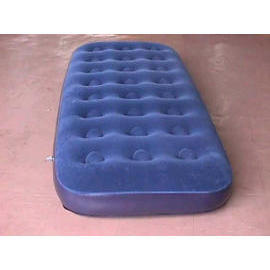 SINGLE SIZE FLOCKED AIRBED WITH 24 COILS BEAM (Taille Unique FLOQUES Airbed Avec 24 FAISCEAU BOBINES)
